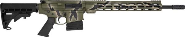 GLFA AR10 RIFLE 308 WIN 18" - NIT 10RD PURSUIT GREEN CAMO