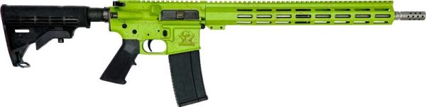 GLFA AR15 SPLATTER 223 WYLDE - 16" S/S BBL ZOMBIE GREEN