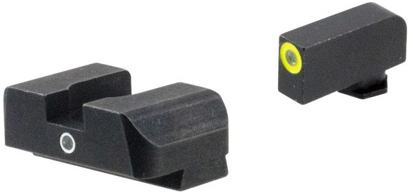 AmeriGlo GL5301 i-Dot Sight  Set for Glock  Green Tritium LumiGreen Outline Front Sight-Green Tritium Rear Sight