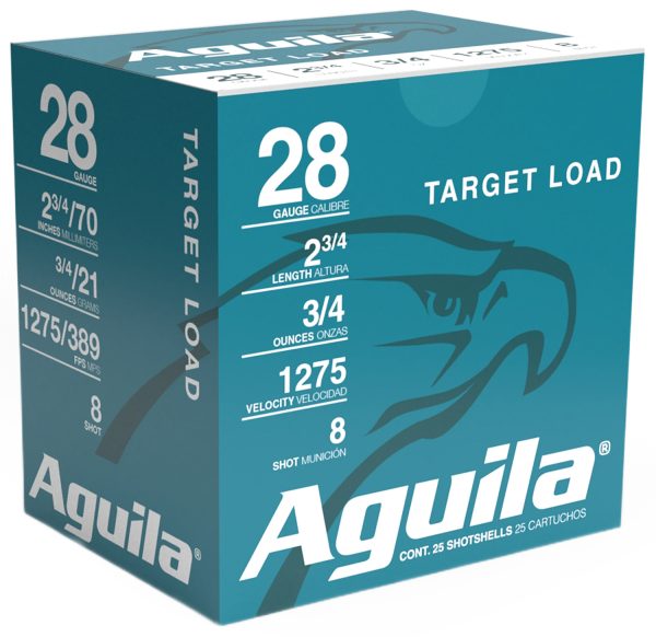 Aguila 1CHB2878 Target Load Competition 28Gauge 2.75" 3/4oz 8Shot 25 Per Box/20 Case