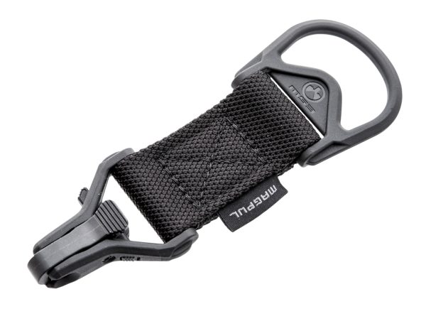 Magpul MAG516-BLK MS1/MS3 Sling Adapter made of Steel with Black Melonite Finish, Polymer Hardware, Nylon 1.25" Webbing & Two to One-Point Design for AR-15, M4 & M16