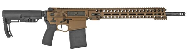 Patriot Ordnance Factory 01582 Revolution  308 Win,7.62x51mm NATO 16.50" 20+1 Bronze 6 Position MFT BMS Minimalist Stock