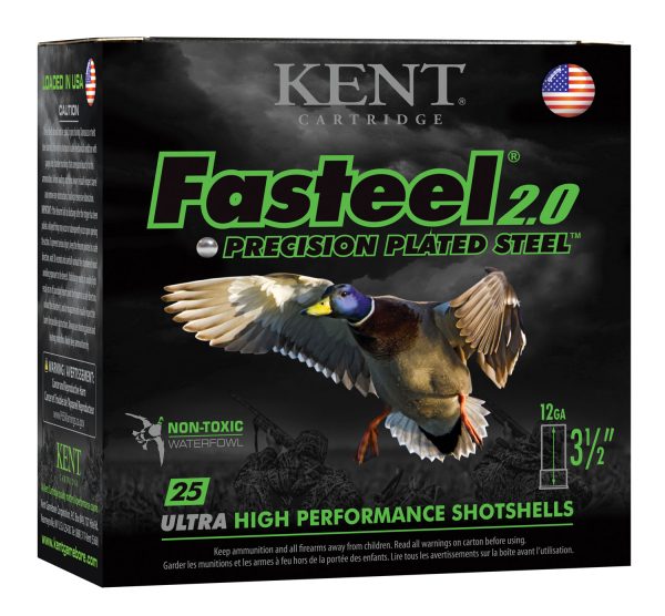 Kent Cartridge K1235FS404 Fasteel 2.0  12 Gauge 3.50" 1 3/8 oz 4 Shot 25 Per Box/ 10 Case