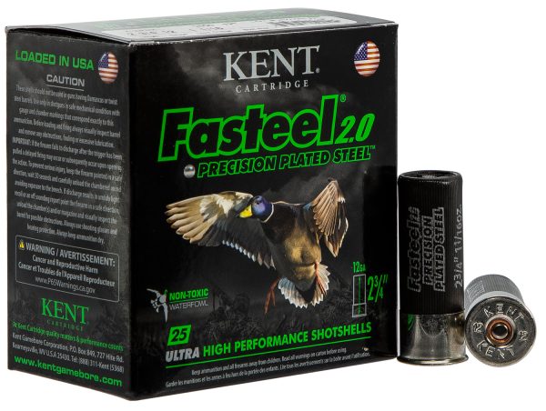 Kent Cartridge K122FS303 Fasteel 2.0  12 Gauge 2.75" 1 1/16 oz 3 Shot 25 Per Box/ 10 Case