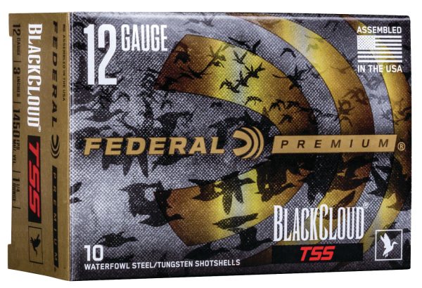 Federal PWBTSSX14239 Black Cloud TSS 12Gauge 3" 1 1/4oz Steel Tungsten 3/9Shot 10 Per Box/10 Case