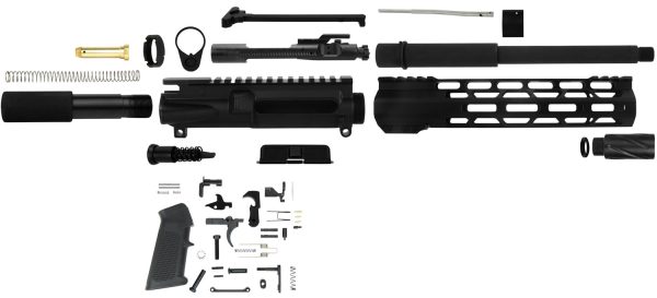 TacFire SSPK300LPK10 AR Build Kit Pistol 300 Blackout AR Pistol Platform Black Parkerized Steel 5/8"-24 tpi*Sports South Exclusive.