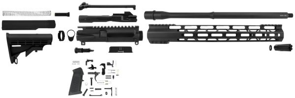 TacFire SSRK9MM16LPK AR Build Kit Rifle 9mm Luger AR-15 Black Nitride Steel 1/2"-36 tpi *Sports South Exclusive.