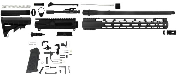 TacFire SSRK300LPK AR Build Kit Rifle 300 Blackout AR Platform Black Nitride Aluminum 1/2"-28 tpi *Sports South Exclusive.