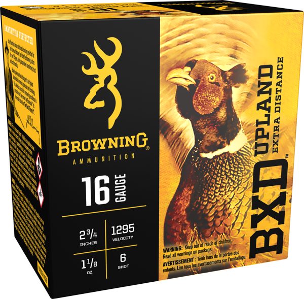 Browning Ammo B193511626 BXD Upland 16Gauge 2.75" 1 1/8oz 6Shot 25 Per Box/10 Case