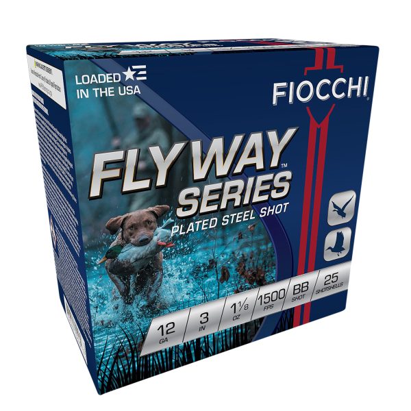 Fiocchi 123STBB Flyway  12Gauge 3" 1 1/8oz BBShot 25 Per Box/10 Case