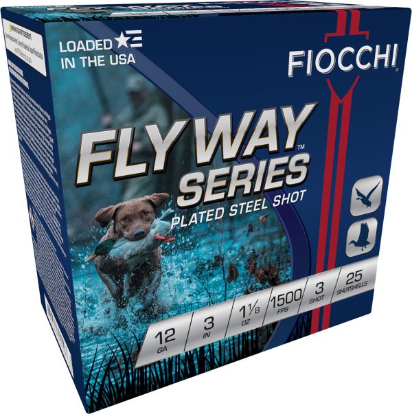 Fiocchi 123ST3 Flyway  12Gauge 3" 1 1/8oz 3Shot 25 Per Box/10 Case