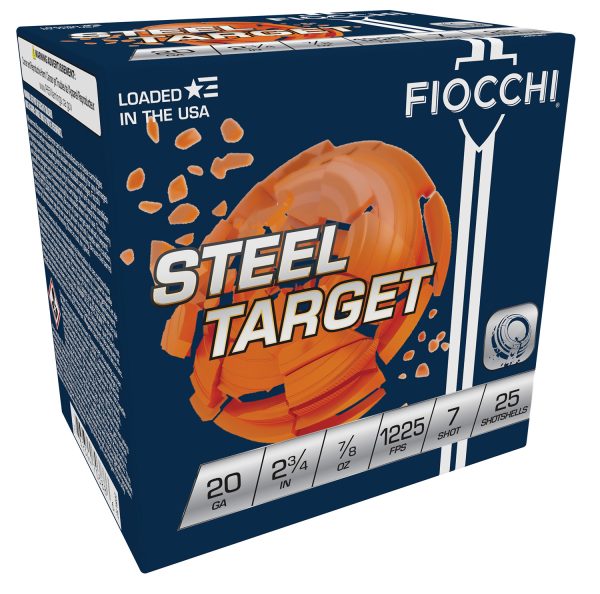 Fiocchi 20SLR7 Steel Target  20Gauge 2.75" 7/8oz 7Shot 25 Per Box/10 Case