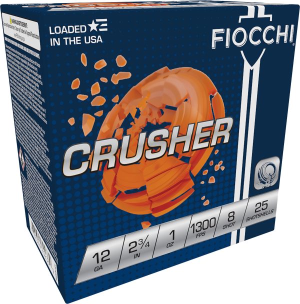 Fiocchi 12CRSR8 Exacta Target Crusher 12Gauge 2.75" 1oz 8Shot 25 Per Box/10 Case