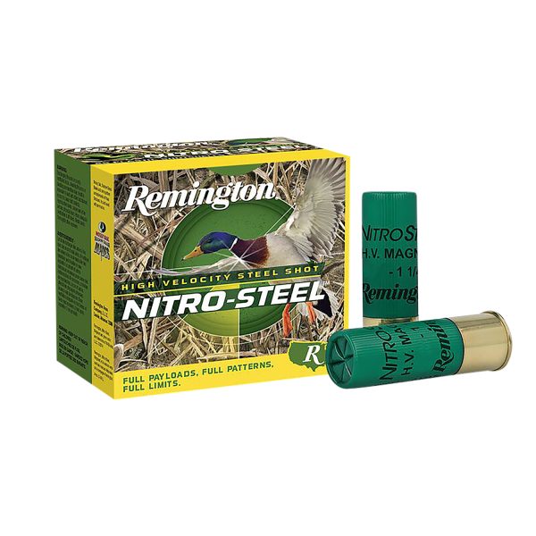 Remington Ammunition 20860 Nitro-Steel High Velocity 12Gauge 3" 1 3/8oz 2Shot 25 Per Box/10 Case