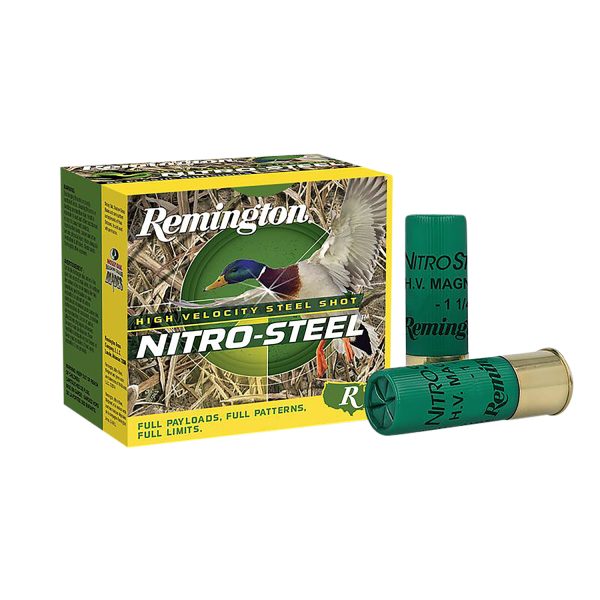 Remington Ammunition 20864 Nitro-Steel High Velocity 12Gauge 3" 1 3/8oz 4Shot 25 Per Box/10 Case