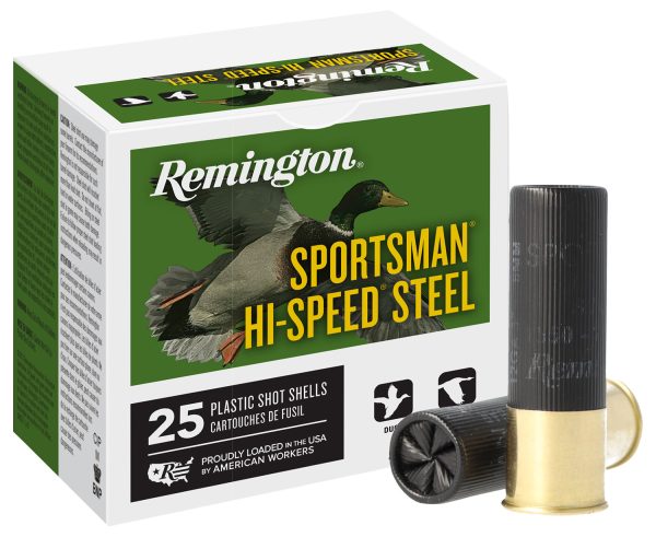 Remington Ammunition 20005 Sportsman Hi-Speed Steel 12Gauge 2.75" 1oz 6Shot 25 Per Box/10 Case