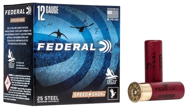 Federal WF1432 Speed-Shok  12Gauge 3" 1 1/8oz 2Shot 25 Per Box/10 Case