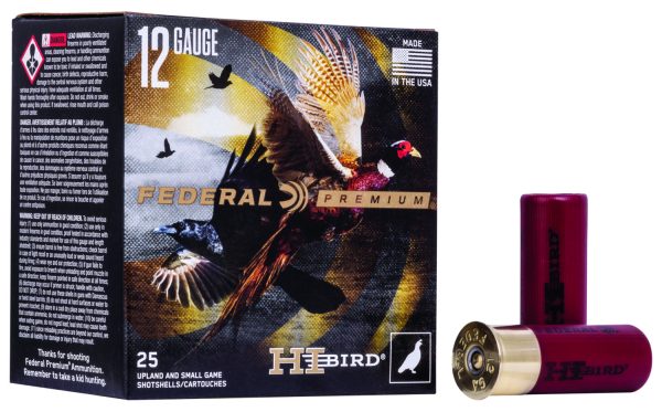 Federal HVF12H5 Premium Hi-Bird 12Gauge 2.75" 1 1/4oz 5Shot 25 Per Box/10 Case