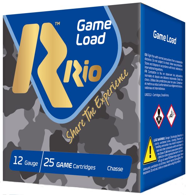 Rio Ammunition SG328 Game Load Super Game High Velocity 12Gauge 2.75" 1 1/8oz 8Shot 25 Per Box/10 Case