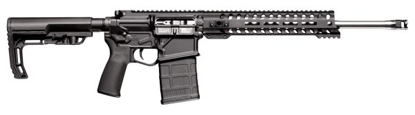 Patriot Ordnance Factory 01662 Rogue Direct Impingement 7.62x51mm NATO 20+1 16.50" Stainless Steel Barrel, Black Anodized Receiver, 11" Renegade Handguard, Synthetic 6 Position MFT Minimalist Stock