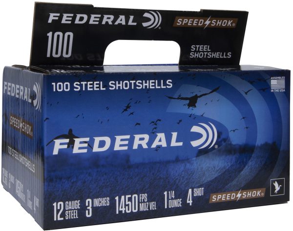 Federal WF1421004 Speed-Shok  12Gauge 3" 1 1/4oz 4Shot 100 Per Box/2 Case