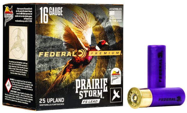 Federal PFX164FS6 Premium Prairie Storm FS 16Gauge 2.75" 1 1/8oz 6Shot 25 Per Box/10 Case