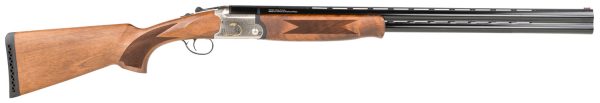 TriStar 33102 Trinity  O/U 12 Gauge 28" 2rd 3" Silver Enraged with 24K Gold Inlay Rec Turkish Walnut Stock Right Hand (Full Size) Includes 5 MobilChoke