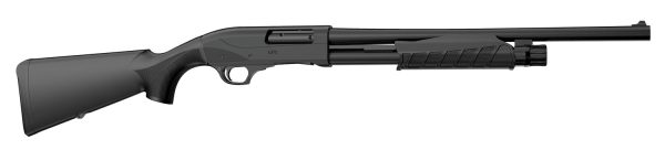 Retay USA GPSTAC18 GPS Tactical Inertia Plus 12 Gauge with 18.50" Deep Bore Drilled Barrel, 3" Chamber, 5+1 Capacity, Matte Black Metal Finish & Black Synthetic Stock Right Hand (Full Size)