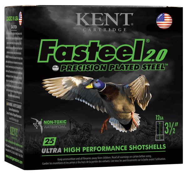 Kent Cartridge K1235FS403 Fasteel 2.0  12 Gauge 3.50" 1 3/8 oz 3 Shot 25 Per Box/ 10 Case