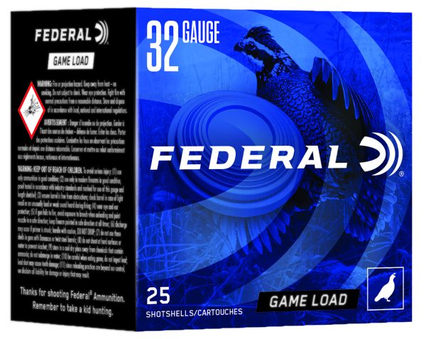 Federal N1328 Game-Shok Heavy Field 32Gauge 2.50" 1/2oz 8Shot 25 Per Box/10 Case