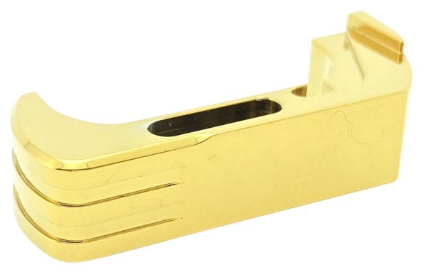 Cross Armory CRG5MCGD Mag Catch  Extended Compatible w/Glock Gen4-5 Gold Anodized Aluminum