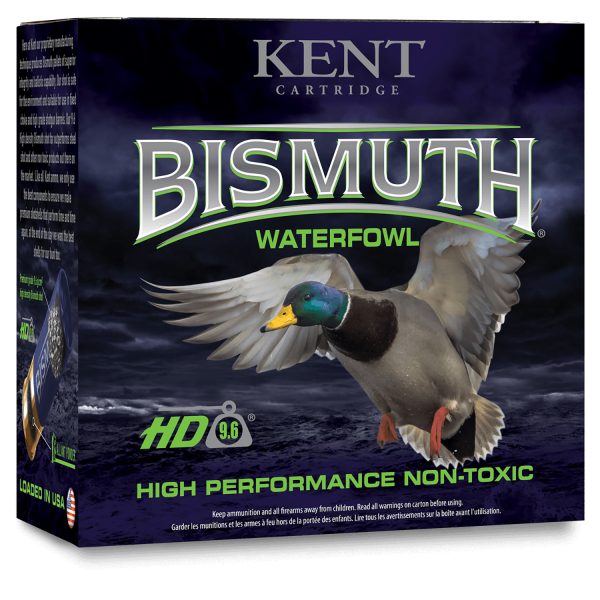 Kent Cartridge B123W405 Bismuth Waterfowl 12 Gauge 3" 1 3/8 oz Bismuth 5 Shot 25 Per Box/ 10 Case