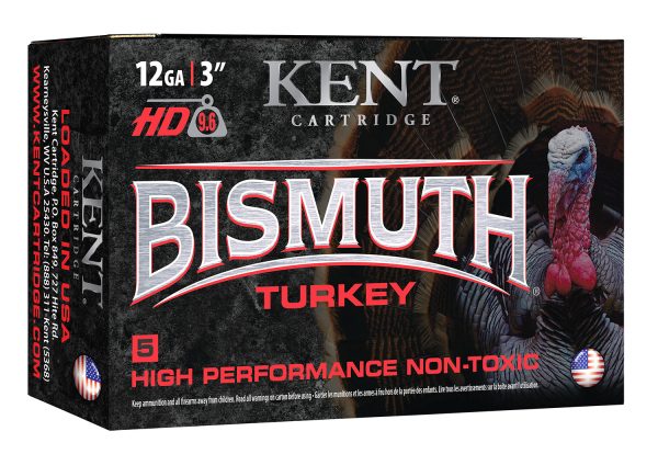 Kent Cartridge B123TK465 Bismuth Turkey  12 Gauge 3" 1 5/8 oz 1300 fps Bismuth 5 Shot 5 Bx/20 Cs