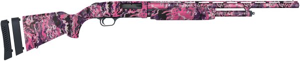 Mossberg 54161 500 Super Bantam Youth 20 Gauge 3" 5+1 22" Vent Rib Barrel, EZ-Reach Forend, Dual Extractors, Overall Muddy Girl Wild, Synthetic Stock w/Adjustable LOP Spacer Includes Accu-Set Chokes