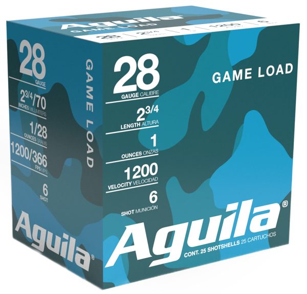 Aguila 1CHB2836 Birdshot Standard Velocity 28Gauge 2.75" 1oz 6Shot 25 Per Box/20 Case