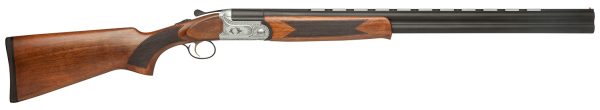 Dickinson LLC GW12W26P Green Wing  12 Gauge 2rd 3" 26" Matte Black Vent Rib Barrel, Engraved Steel Receiver w/Satin Silver Metal Finish, Bead Front Sight, Wood Stock & Ejector