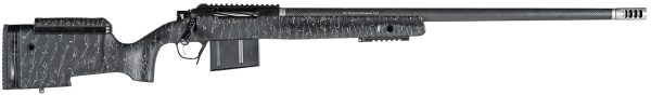 Christensen Arms CA10270285481 BA Tactical Long Range 300 Win Mag 3+1 26" Carbon Fiber Barrel, Black Nitride Finish, Black with Gray Webbing Stock