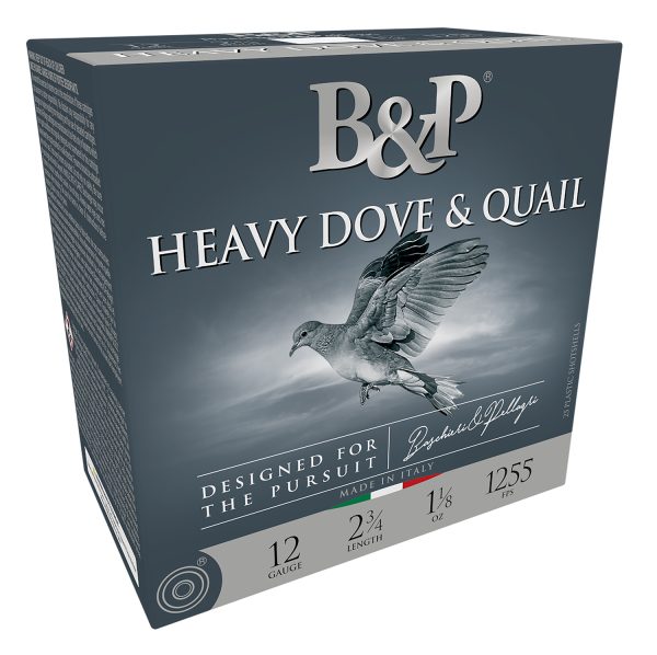 B&P 12B18D75 Heavy Dove & Quail  12Gauge 2.75" 1 1/8oz 7.5Shot 25 Per Box/10 Case