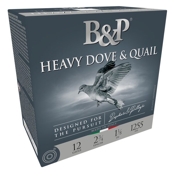 B&P 12B18D8 Heavy Dove & Quail  12Gauge 2.75" 1 1/8oz 8Shot 25 Per Box/10 Case