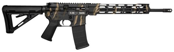 Diamondback DB1717K171 DB15  5.56x45mm NATO 30+1 16", Tiger Stripe Camo Rec, Black Magpul Carbine Stock & Grip