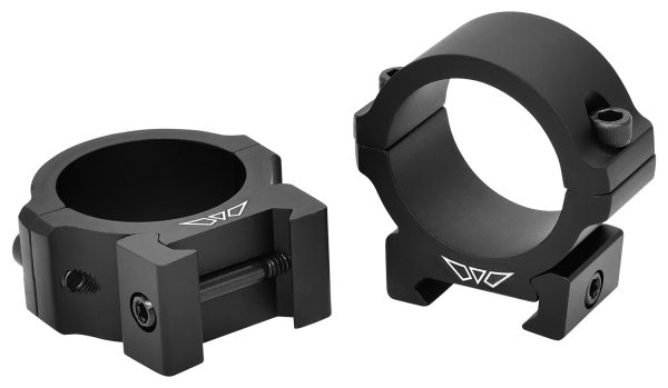 Warne V613M Horizontal Rings Vapor Matte Black 30mm Low 0 MOA