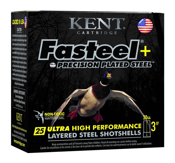 Kent Cartridge K203FSP282X4 Fasteel +  20 Gauge 3" 1 oz 2/4 Shot 25 Per Box/ 10 Case