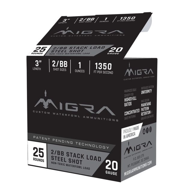 Migra Ammunitions M20S46 Combinational  20Gauge 3" 1oz 4/6Shot 25 Per Box/10 Case