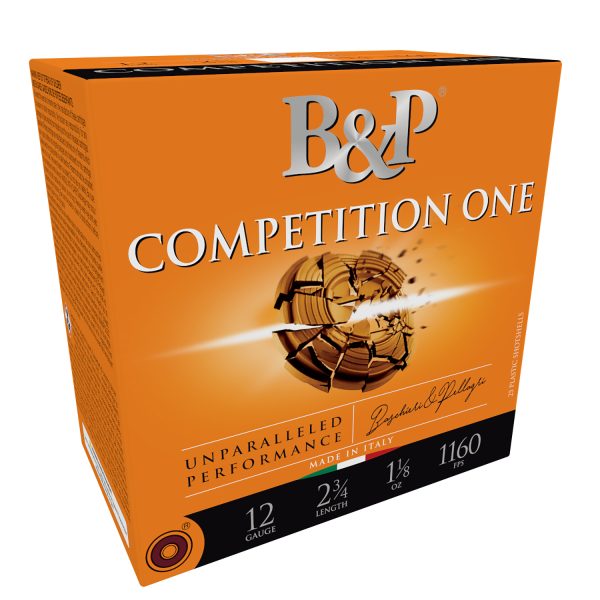 B&P Ammunition 12B1CP9 Competition One  12Gauge 2.75" 1oz 9Shot 25 Per Box/10 Case