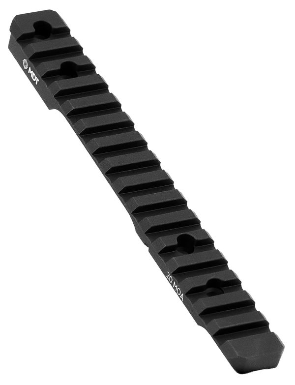 Mdt Sporting Goods Inc 104505BLK Picatinny Scope Rail  Black Anodized 11" Long Fits Tikka T1X Rimfire Action, 20 MOA