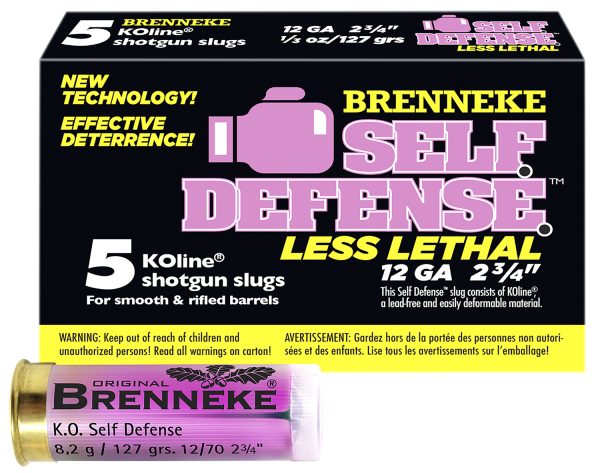 Brenneke SL122SDLL Self Defense  12Gauge 2.75" 1/3oz Sabot Slug Shot 5 Per Box/50 Case