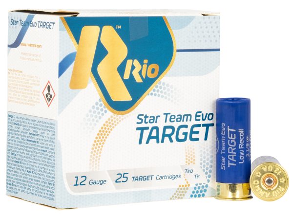 Rio Ammunition STT32LR75 Team Target  12Gauge 2.75" 1 1/8oz 7.5Shot 25 Per Box/10 Case