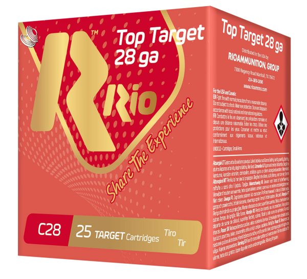 Rio Ammunition RC289 Top Target  28 Gauge 2.75" 3/4 oz 9 Shot 25 Per Box/ 10 Case