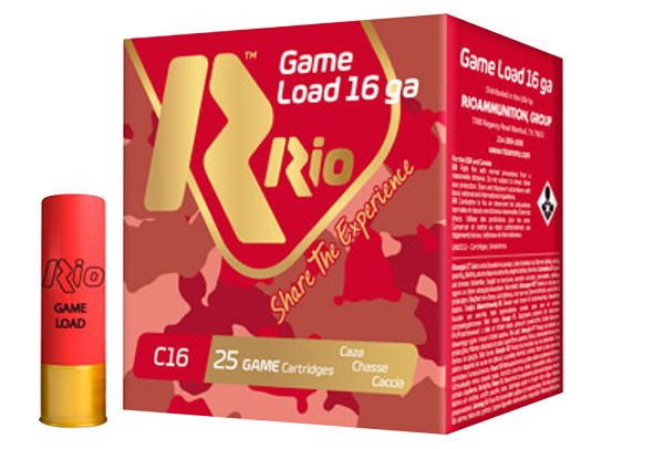 Rio Ammunition RCHV1675 Game Load  16Gauge 2.75" 1 1/8oz 7.5Shot 25 Per Box/10 Case