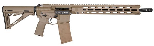 Diamondback DB1784K061 DB15  5.56x45mm NATO 30+1 16", FDE, 15" M-Lok Anti-Rotation Handguard, Magpul CTR Stock & K2 Grip, Obsidian Muzzle Brake, Ambi Safety